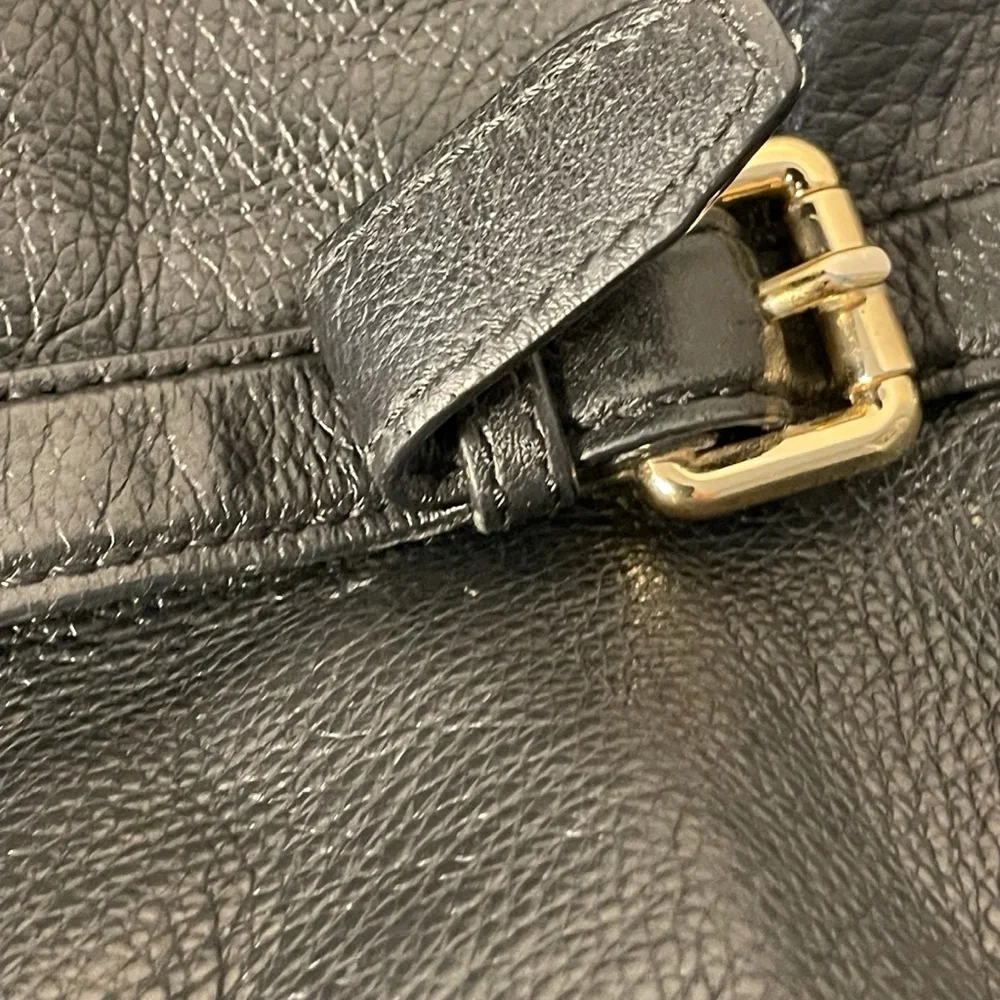 Michael Kors Bedford Legacy Black Leather Satchel Bag